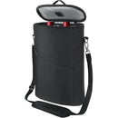 2 Bottle Wine Carrier Tote, Insulated Leakproof Wine Cooler Bag, Wine Travel Bag Tote for Picnic  Beach, Portable Wine Bottle Carrying Case, Gift for Wine Lover Women Men Christmas, Black