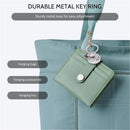 Slim Wallet for Women,Blocking Bifold Credit Card Holder with Zipper Coin Pocket,ID Window,Keychain（Green）