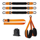 Two Foots Pull Up Assistance Bands, Heavy Duty Resistance Band for Pull Up Bar, Adjustable Weight/Size with Fabric Feet/Knee Rest, Bands for Pull Up Assist for Strength Training, Pull Up