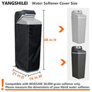 Water Softener Cover for Grain Softener, Openable top Easy to use Removal-free installation for UV Dust protection of Water Softener Housings Outdoor or indoor (Black)
