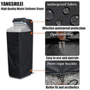 Water Softener Cover for Grain Softener, Openable top Easy to use Removal-free installation for UV Dust protection of Water Softener Housings Outdoor or indoor (Black)