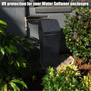 Water Softener Cover for Grain Softener, Openable top Easy to use Removal-free installation for UV Dust protection of Water Softener Housings Outdoor or indoor (Black)