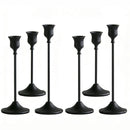 Candlestick Holders,Taper Candle Holder for Candlesticks Black Candelabra Candle Holders Vintage Candle Stick Candle Holder for Fireplace Party Dining Home 6pcs