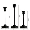 Candlestick Holders,Taper Candle Holder for Candlesticks Black Candelabra Candle Holders Vintage Candle Stick Candle Holder for Fireplace Party Dining Home 6pcs