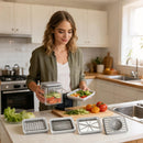 4-in-1 Vegetable Chopper, Slicer, French Fry Cutter | Potato Shredder, Onion Dicer, aple Slicer Manual Tool For Efficient Kitchen Prep And Convenient Food Dicing, Slicing, And Shreddi