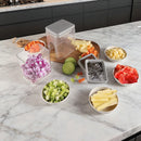 4-in-1 Vegetable Chopper, Slicer, French Fry Cutter | Potato Shredder, Onion Dicer, aple Slicer Manual Tool For Efficient Kitchen Prep And Convenient Food Dicing, Slicing, And Shreddi