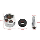 Bolt Extractor Set , 5-19mm Professional Screw Stud Remover Tool for Broken Damaged Stripped Bolts, Hardened Steel Construction for Automotive & Machinery Repair