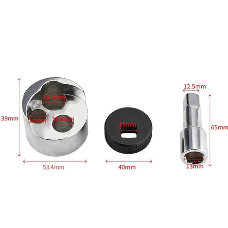Bolt Extractor Set , 5-19mm Professional Screw Stud Remover Tool for Broken Damaged Stripped Bolts, Hardened Steel Construction for Automotive & Machinery Repair