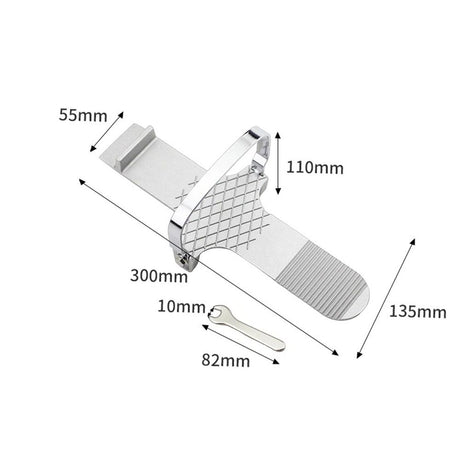 Foot Panel Lifter, Aluminum Zinc Die Casting Lifter Tool, for Drywall Install, Hinge Installation, Plywood Lifting Tool for Glass, Ceramic Tile, Silver