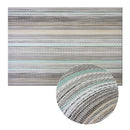 Placemats Set of 6, Heat Resistant Non-Slip Woven Table Mats for Dining Table, Washable Durable Elegant Place Mats for Kitchen Indoor/Outdoor Use (blue stripes)