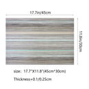 Placemats Set of 6, Heat Resistant Non-Slip Woven Table Mats for Dining Table, Washable Durable Elegant Place Mats for Kitchen Indoor/Outdoor Use (blue stripes)