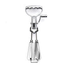 Baking hand cranked electroplated egg beater, dual wheel stainless steel kitchen mixer, cake baking tool Egg Beater Classic Hand Crank Style Stainless Steel Mixer （large size）