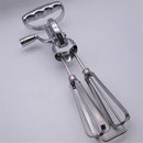 Baking hand cranked electroplated egg beater, dual wheel stainless steel kitchen mixer, cake baking tool Egg Beater Classic Hand Crank Style Stainless Steel Mixer （large size）