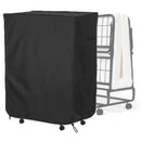 Waterproof and Dustproof, with Zipper and Elastic Drawstring, Thickened Storage Cover for Folding Cot （99*38*114cm black）