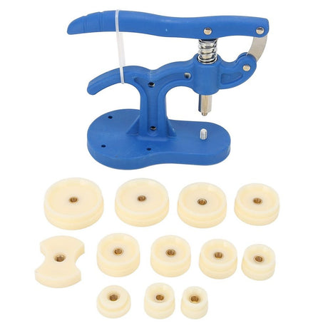 Watch Back Press Tool, Watch Press, Watch Press Tool, Professional 12 Piece Watch Press Set, Watch Case Back Press, Watch Back Press, Watch Back Case Closer, Include Metal 12 Dies