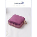 Travel Jewelry Organizer Case, 2-Layer Pouch, Earrings & Rings, Anti-Tangle Scratch-Resistant Small Jewelry Bag, Elegant Gift (Plum Purple)
