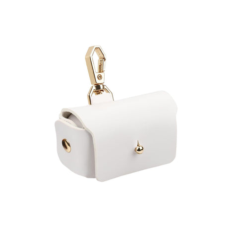 2pcs Couple Ring Storage Box for Proposal Engagement Ceremony Party Leather ring storage bag creative anti loss ring foreskin leather buckle design ring bag(pink+white)