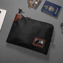Waterproof Cash Bag with Lock and 2 Keys,Canvas Documents Bag, Money Bank Deposit Bag with Zipper, Durable Leatherette Money Cash Coin Check Wallet Pouch for Men & Women