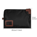 Waterproof Cash Bag with Lock and 2 Keys,Canvas Documents Bag, Money Bank Deposit Bag with Zipper, Durable Leatherette Money Cash Coin Check Wallet Pouch for Men & Women