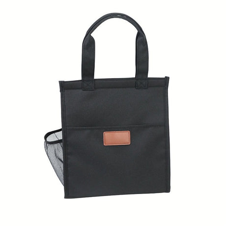 Lunch Bag for Women Men Insulated Lunch Tote Bags Waterproof Reusable Lunch Box Soft Cooler with Pockets for Work Travel Picnic, Black