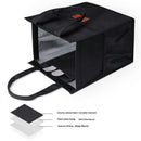 Lunch Bag for Women Men Insulated Lunch Tote Bags Waterproof Reusable Lunch Box Soft Cooler with Pockets for Work Travel Picnic, Black