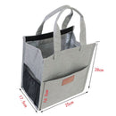 Lunch Bag for Women Men Insulated Lunch Tote Bags Waterproof Reusable Lunch Box Soft Cooler with Pockets for Work Travel Picnic, Black