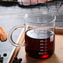 Caffeine Beaker Mug, Chemistry Coffee Mug 16 oz Borosilicate Glass, Measuring Graduated Beaker (450ml)