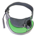 Pet Sling Carrier - Small Dog Puppy Cat Carrying Bag Purse Pouch - Hiking Travel Front Chest Body Holder Pack to Wear (Green,trumpet)