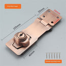 Heavy Duty Concealed Safety Hasp Lock, 2 PCS Hinge Keyed, Flexible Link,Steel+Zinc Alloy, Indoor & Outdoor Use
