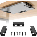 Under Desk Laptop Mount, Laptop Under Desk Mount 1.2 inches Tall Effective Space, Under Desk Laptop Holder Rack