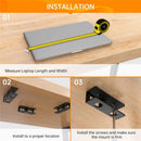 Under Desk Laptop Mount, Laptop Under Desk Mount 1.2 inches Tall Effective Space, Under Desk Laptop Holder Rack