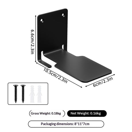 2 PCS Black Invisible Floating Bookshelf, Heavy-Duty Hanging Bookshelves, Constructed Wall Mounted Hidden Bookshelf with Mounting Hardware