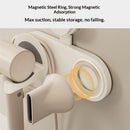 Hair Dryer Holder Wall Mounted, Hair Dryer Organizer Self Adhesive Compatible with Blow Dryer BlowDryer Holder Wall Mounted for Bathroom milky white