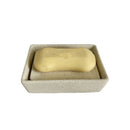 Natural Soap Dish/Facial Sponge Holder/Bathroom Makeup Sponge Tray with Draining Hole (sand yellow,Only soap box)