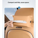 2 pack all Car Tissue Holder, Premium Microsuede Sun Visor Napkin Dispenser, Wipes Case for Backseat, Vehicle Accessories (Camel Brown)