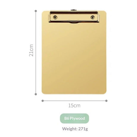 Stainless Steel Metal Clipboard,B6 and Letter Size Paper Clipboard for Home, Office, Hospital, Business（21*15cm）