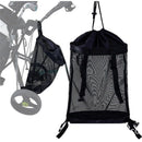 Golf Push Cart Storage Bag,Golf Cart Organizer, Backside Extension Storage Bag,Closure Push Cart Net Mesh Accessories（black 60x41cm）