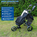 Golf Push Cart Storage Bag,Golf Cart Organizer, Backside Extension Storage Bag,Closure Push Cart Net Mesh Accessories（black 60x41cm）