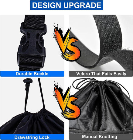 Golf Push Cart Storage Bag,Golf Cart Organizer, Backside Extension Storage Bag,Closure Push Cart Net Mesh Accessories（black 60x41cm）
