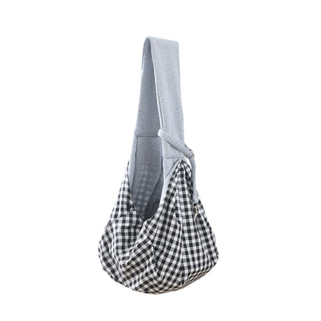 Adjustable Dog Carrier Sling - Hand-Free Dog Carriers for Small Dogs and Cats, Puppy Sling Carrier with Zipper Purse Pocket, Travel Safety Harness, Puppy Essentials (Gray)
