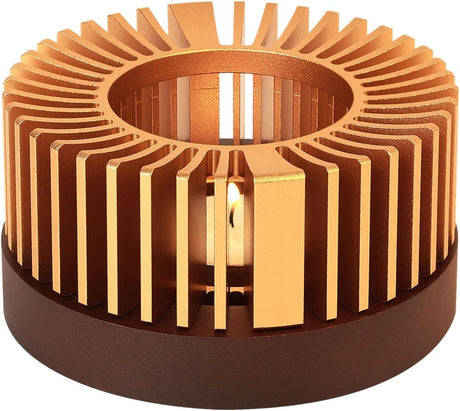 Teapot Warmer,Durable Tea Warmer for Heating Tea, Coffee, Milk & Food, Made Aluminum & Wood, Compatible with Most Standard Teapots