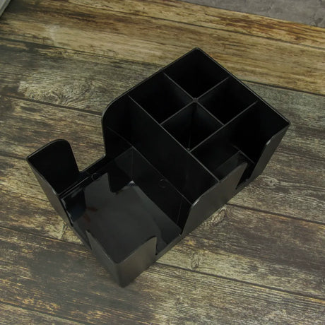 Multi functional tissue box, bar counter, straw box, storage mixing bar, storage box, KTV storage box（Black）