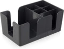Multi functional tissue box, bar counter, straw box, storage mixing bar, storage box, KTV storage box（Black）