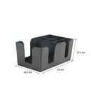 Multi functional tissue box, bar counter, straw box, storage mixing bar, storage box, KTV storage box（Black）