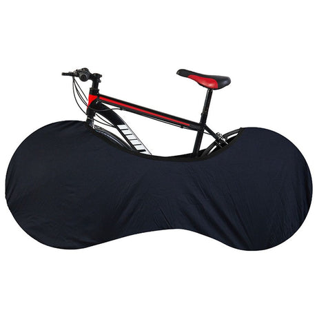 Bike Wheel Cover Indoor Dust-Proof and High Elasticity Bicycle Wheel Bag mountain bike protective cover, outdoor（Half Pack Black）