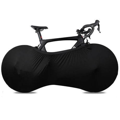 Bike Wheel Cover Indoor Dust-Proof and High Elasticity Bicycle Wheel Bag mountain bike protective cover, outdoor（Half Pack Black）