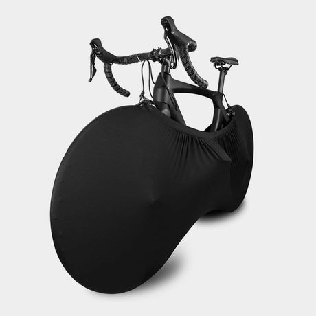 Bike Wheel Cover Indoor Dust-Proof and High Elasticity Bicycle Wheel Bag mountain bike protective cover, outdoor（Half Pack Black）