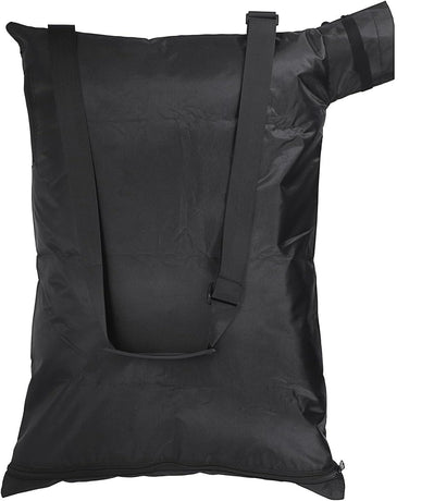Blower Bag Black Leaf Vacuum Bag Leaf Blower Replacement Bag , Adjustable Leaf Blower Mulcher Bag Bottom Debris Zipper Bag Fallen Leaves Collection Bag 420D