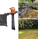 Blower Bag Black Leaf Vacuum Bag Leaf Blower Replacement Bag , Adjustable Leaf Blower Mulcher Bag Bottom Debris Zipper Bag Fallen Leaves Collection Bag 420D