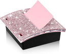 Self Stick Note Pad Holders  Pink Cute Note Holder Sticky Dispenser Extract sticky note box, plastic sticky note holder, easy to stick box, tissue box